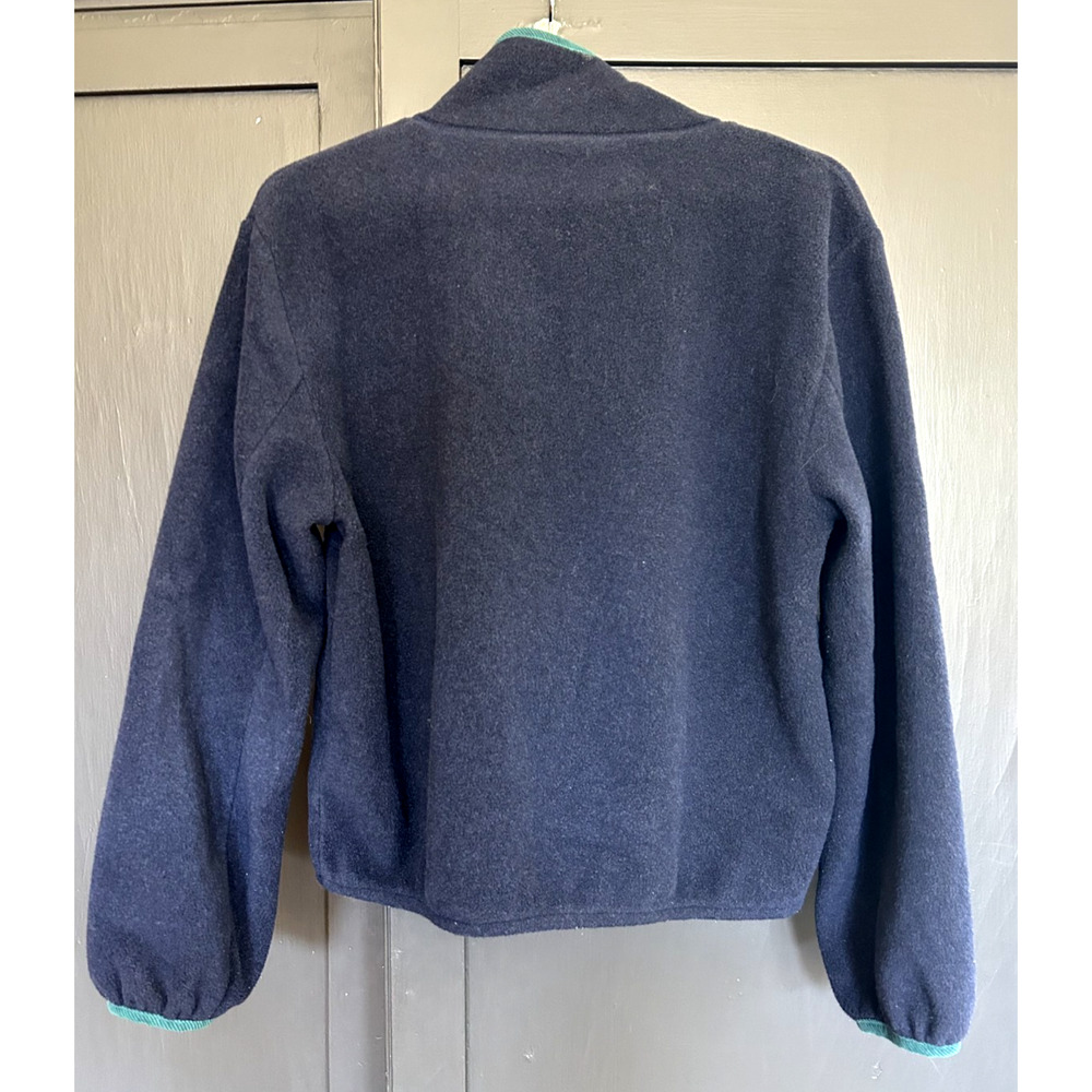 J.Crew Navy Green Warm-Up Fleece Pullover XS CP983 - Picture 9 of 12